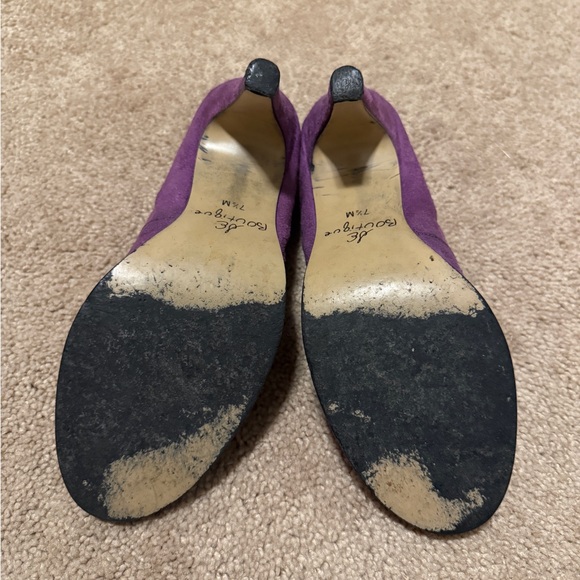 Sam Edelman Purple Heels with Embroidery - Picture 4 of 5